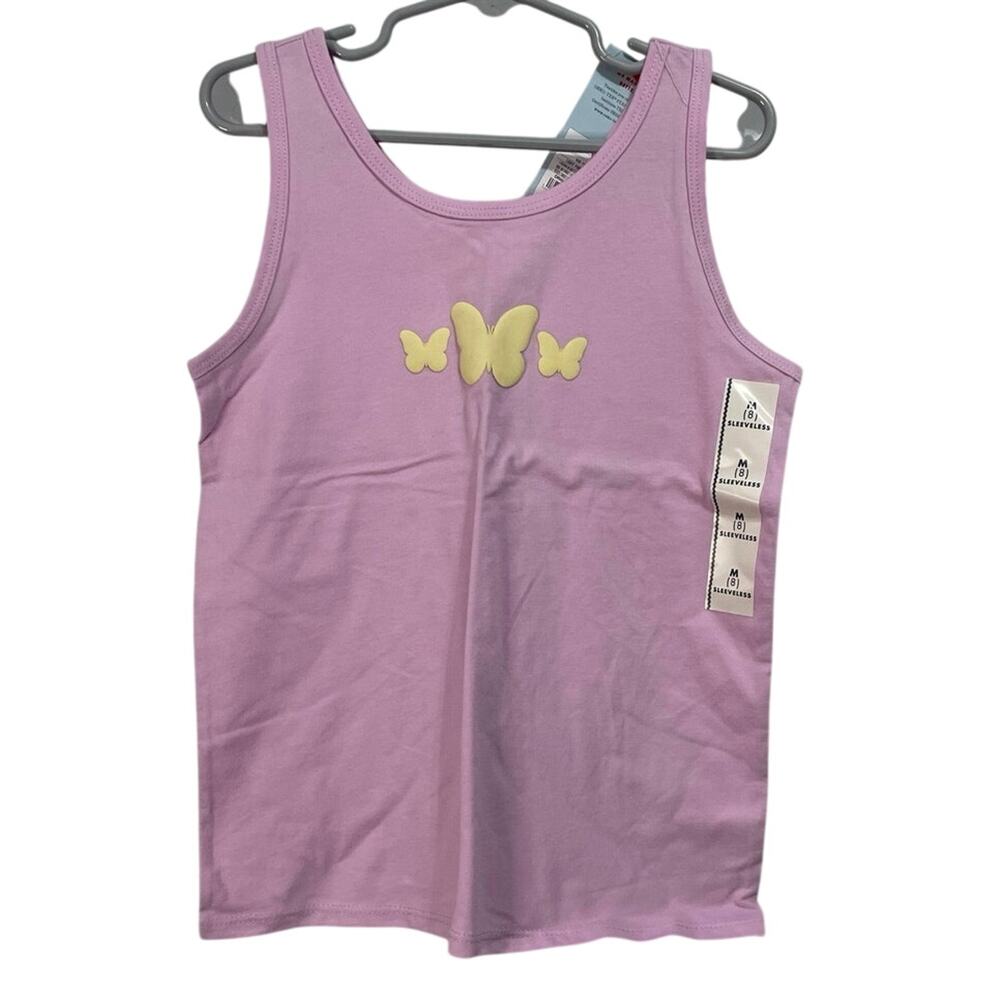 Cat & Jack Girls M Butterfly Tank